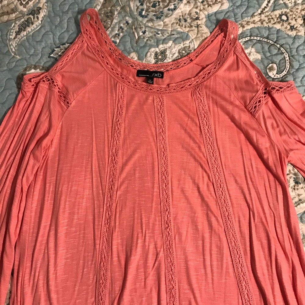 Pink shoulder top
